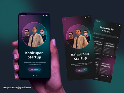 Startup UI Neon Theme app app mobile app ui company profile design mobile app mobile ui neon startup ui ui app ui mobile ux ux app