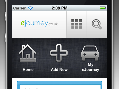 eJourney Mobile design jquery mobile mobile website web