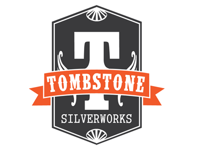 Tombstone Silverworks Logo clean logo two color western