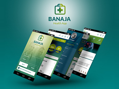 Banaja Health App android app banaja health mobile track ui ux