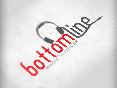 Bottom Line bottom brand curves grey id identity illustration line logo red vector