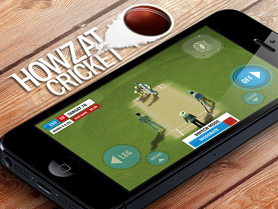 Howzat Mobile 3d android app cricket design fun game iphone mobile multiplayer social sport ui ux