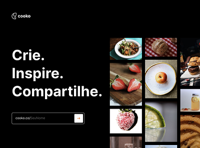Cooko - Landing page branding concept design food illustration landing page minimal minimalist page ui ui design ux design webdesign website