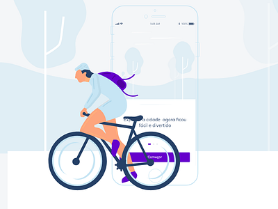 Bike Onboarding Page app bike concept illustration ios onboarding page