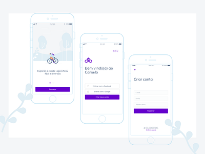 Bike Login Page app bike concept illustration ios