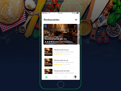 Tastty app food interface restaurant user experience