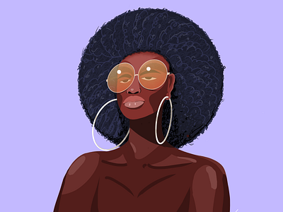 Cool girl illustration