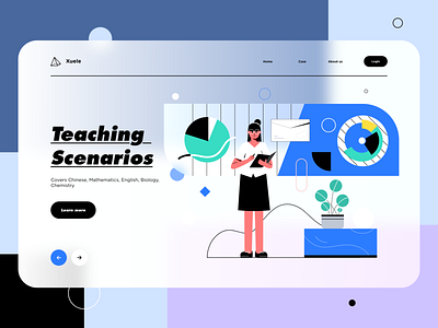 Teaching scenarios illustration web