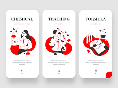 chemical app chemical girl illustration red