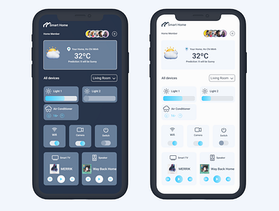 Smart Home App design mobile app smarthome ui