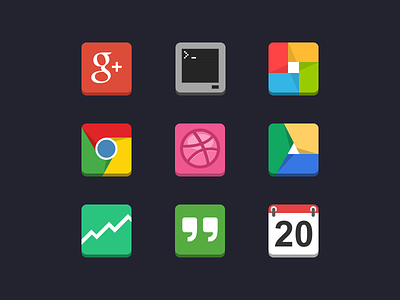 Flat Android Icons android flat google icons minimal minimalistic simple simplistic