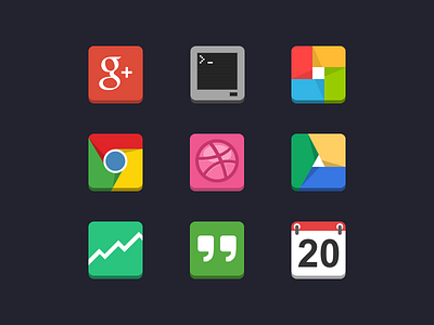 Flat Android Icons