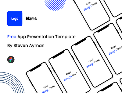 FREE App Presentation Template (Figma) app application figma free presentation template ui