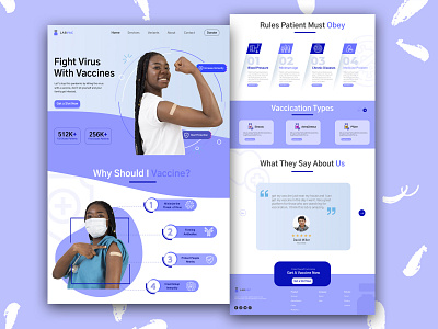 LabVac Covid Vaccination Landing Page