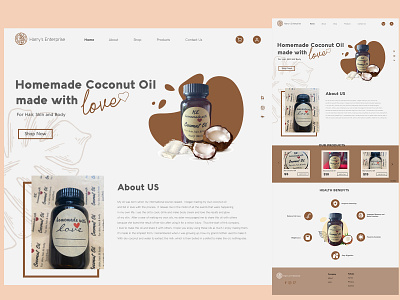 Coconut Oil Landing Page