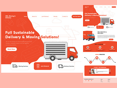 Moving & Delivery Service Landing Page