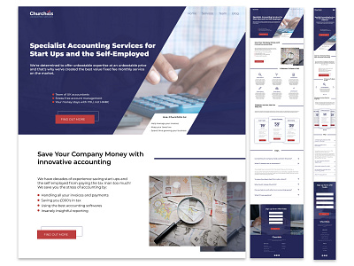 Churchills Accounting Service Landing Page