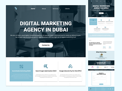 Digital Marketing Agency Landing Page design graphic design landing page landing page design marketing agency ui ui ux