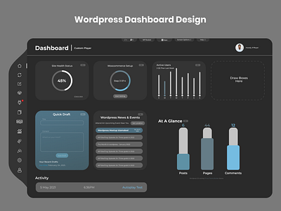 Wordpress Dashboard Design