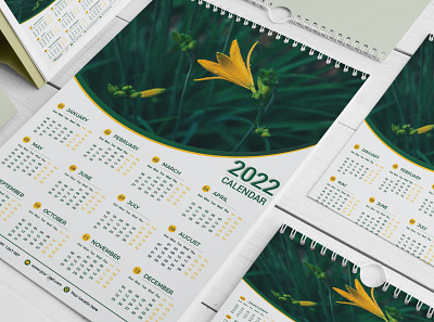 Wall calendar 2022 business calendar calendar 2022 calendar design id one page calendar poster