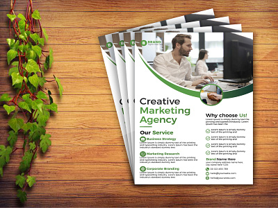 Creative Marketing Agency Corporate Flyer Design business