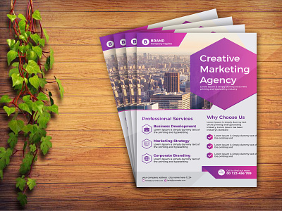 Corporate Creative Marketing Agency Flyer Design business
