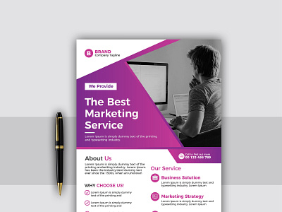 Corporate business flyer design branding business design graphic design motion graphics template vector worker