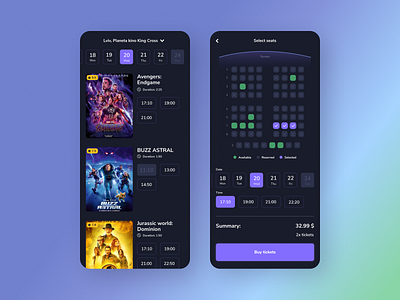 Cinema tickets app