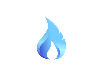 Logo GasOilInvestments blue brand branding design fire gas gradient logo oil