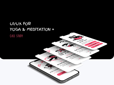 UI/UX design for YOGA & MEDITATION+ app application meditation mobile mobile app mobile application ui ui ux dedign ux web web design yoga