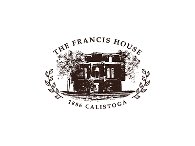 The Francis House historical logo old house