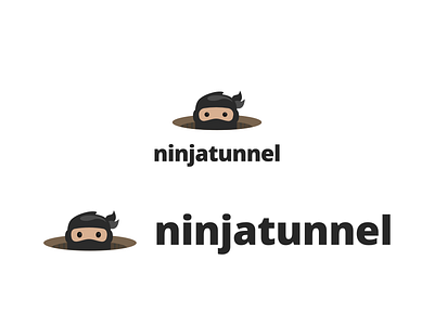 Ninjatunnel branding icon illustration logo ninja vector