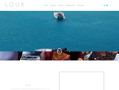 Louxibiza boats booking design graphic design houses tourisim travel ui ux web design web development wordpress