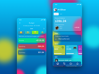 Advantica Kids | Banking app app bank bank app banking banking app budget children children bank design finance finance app finances financial financial app fintech mobile app design mobile bank tasks ui ux