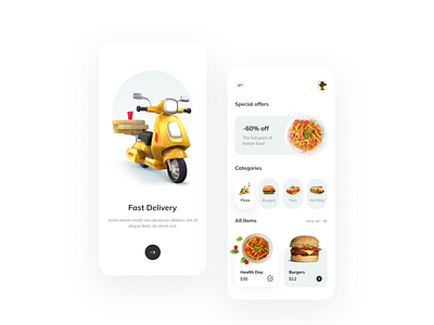Food Delivery App branding design figma food delivery food delivery app graphic design mobile app mobile app design motion graphics ui ui ux uiux