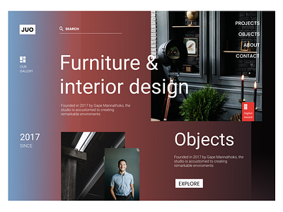 Funiture design figma ux website