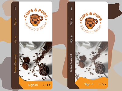 Cup & Pup design figma ui ux