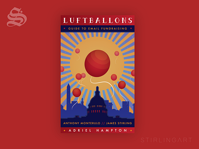 Luftballons - Guide to Email Fundraising // Cover Art book cover branding cover design ebook graphic design illustration vector