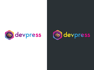 Devpress Logo branding graphic design illustration logo typography vector