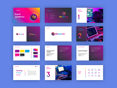 Devpress - Brand Guidelines - Powerpoint branding design graphic design illustration logo typography vector
