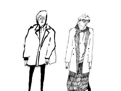 Fashion illustration - ink drawings -street style