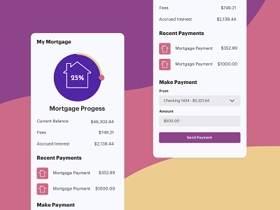 Mortgage Dashboard Tile