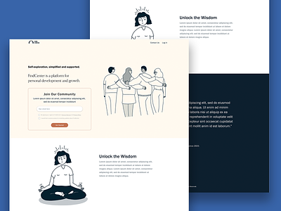 Unlock the Wisdom Landing Page branding design experience illustration landing page page sketch ui user web web design website