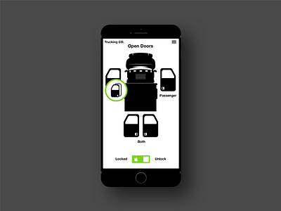 Trucking Mobile Application application design engineering experience interface minimalistic mobile ui user ux