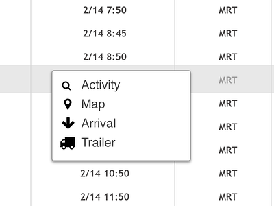 PrimeFaces Context Menu context experience interface menu primefaces sketch table ui user ux