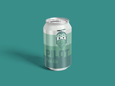 Pilot Pale Ale beer beer art branding design flat illustration logo sketch vector
