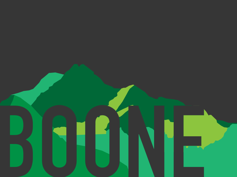 Green Ridge Parkway mountains boone minimal vector illustration sketch flat design