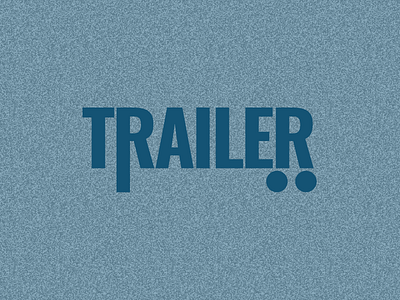 Trailer Logo branding design icon illustration logo minimal sketch trailer typography vector