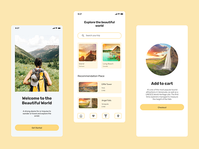 Travel App abode app appdeveloper design figma mobileapp ui ux webdesign webdeveloper