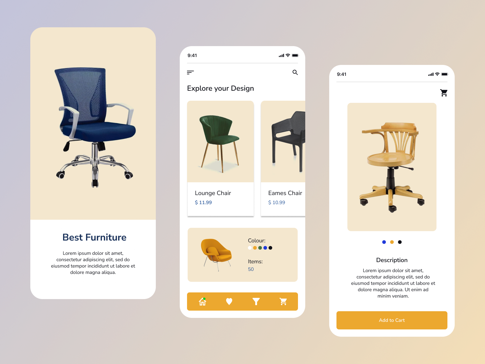 Online Furniture Ordering App by Tonny on Dribbble